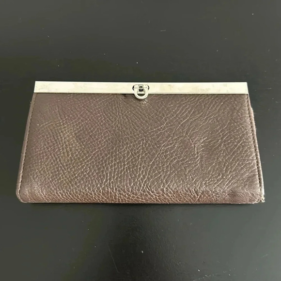 Brown Faux Leather Wallet - Picture 1 of 4